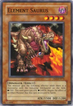 Dinosauro Elementale Card Front