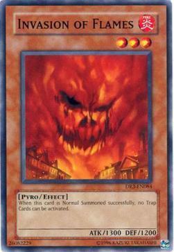 Invasion of Flames Card Front