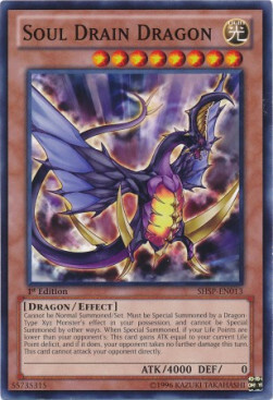 Soul Drain Dragon Card Front