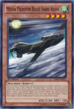 Mecha Phantom Beast Sabre Hawk Card Front