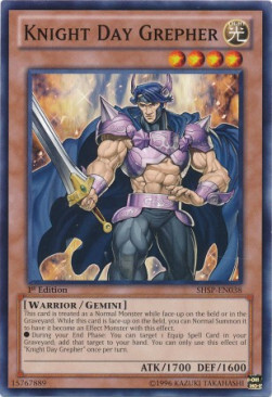 Knight Day Grepher Card Front