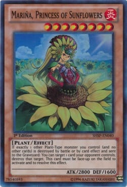 Mariña, Princess of Sunflowers Card Front