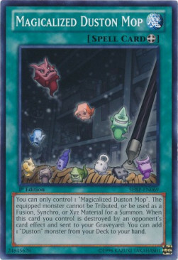 Magicalized Duston Mop Card Front
