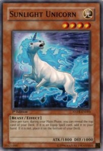 Sunlight Unicorn Card Front