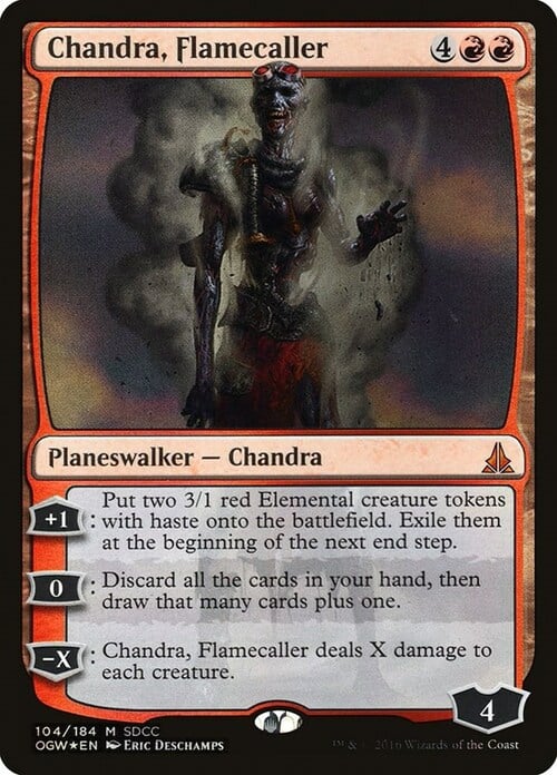 Chandra, Evocatrice di Fiamme Card Front
