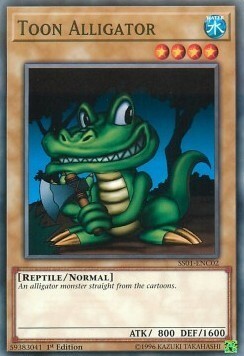 Alligatore Toon Card Front