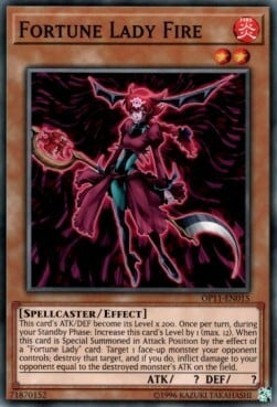 Fortune Lady Fire Card Front