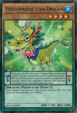 Performapal Coin Dragon Card Front