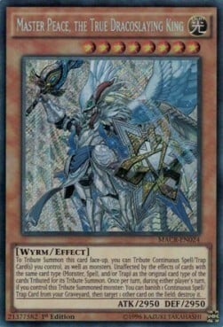 Master Peace, the True Dracoslaying King Card Front
