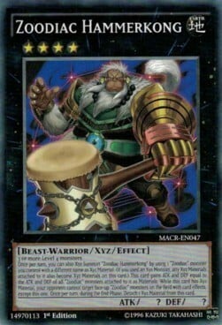Zoodiac Hammerkong Card Front