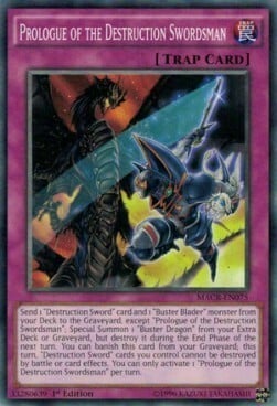 Prologue of the Destruction Swordsman Card Front