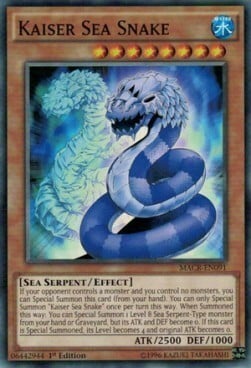 Kaiser Sea Snake Card Front