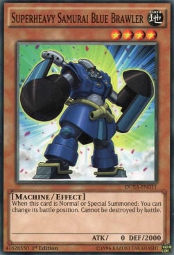 Superheavy Samurai Blue Brawler Card Front