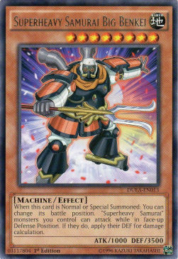 Superheavy Samurai Big Benkei Card Front
