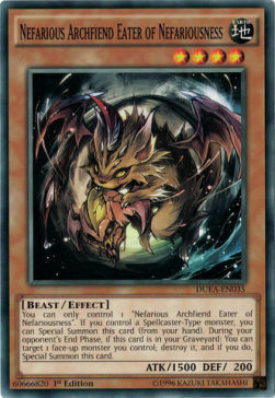 Nefarious Archfiend Eater of Nefariousness Card Front