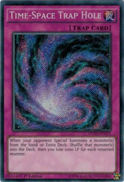 Time-Space Trap Hole Card Front