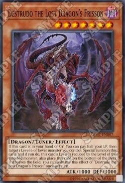 Destrudo the Lost Dragon's Frisson Card Front