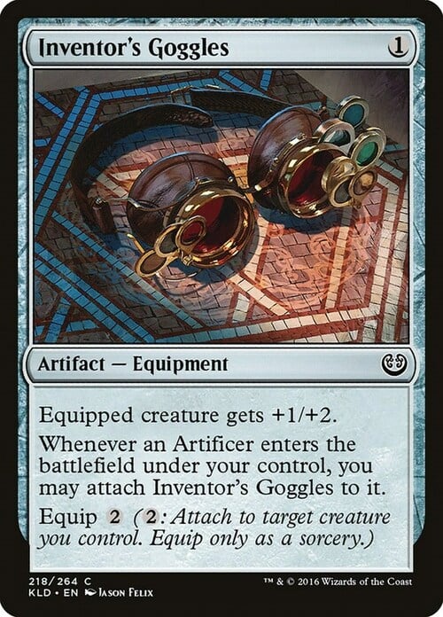 Inventor's Goggles Card Front