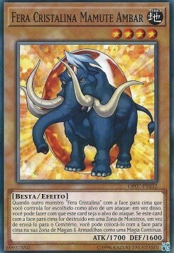 Bestia Cristallo Mammut Ambra Card Front