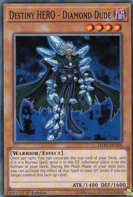 yugioh new destiny hero cards Yu-Gi-Oh! - - Dangerous - LEHD-ENA34 - Common - 1st Edition - Legendary Hero Decks Denier once per turn Yu-Gi-Oh! Destiny HERO - Disk