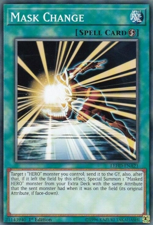Mask Change Card Front