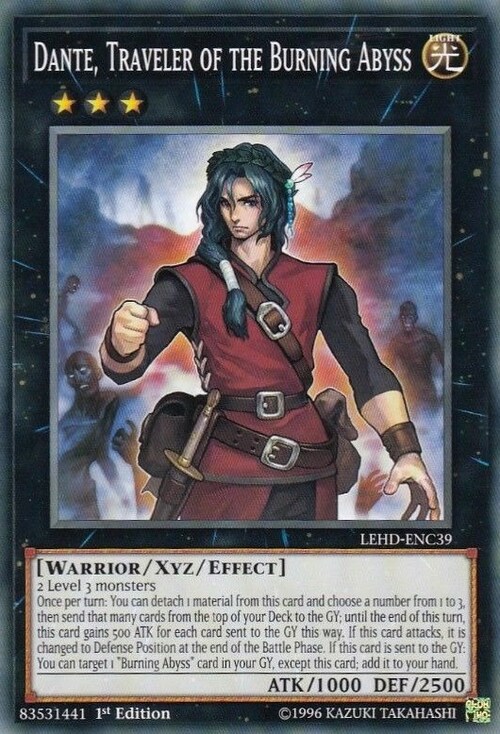 Dante, Traveler of the Burning Aby Card Front