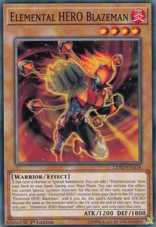 Elemental HERO Blazeman Card Front