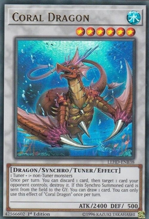 Coral Dragon Card Front