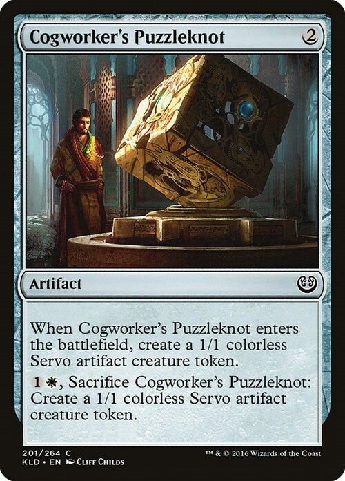 Cogworker's Puzzleknot Card Front