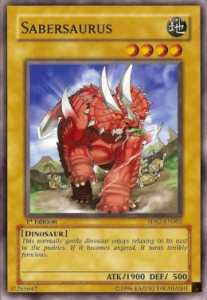Sabersaurus Card Front