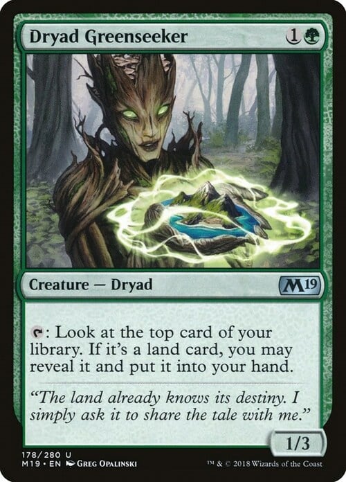 Dryad Greenseeker Card Front