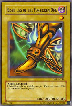 Right Leg of the Forbidden One Card Front