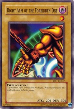 Right Arm of the Forbidden One Card Front