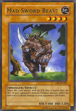 Mad Sword Beast Card Front