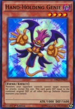 Hand-Holding Genie Card Front