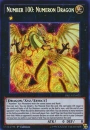 Number 100: Numeron Dragon · Secret Rare 021sec