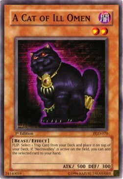 Un Gatto della Sfortuna Card Front