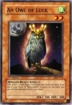 An Owl of Luck Card Front