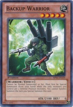 Backup Warrior Card Front