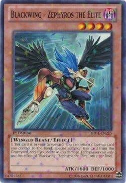 Blackwing - Zephyros the Elite Card Front