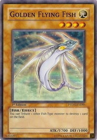 Golden Flying Fish Card Front