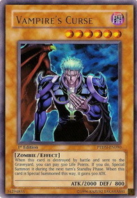 Vampire's Curse Card Front