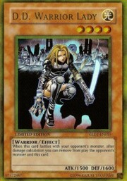 D.D. Warrior Lady · Gold Rare 015
