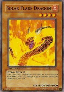 Solar Flare Dragon Card Front