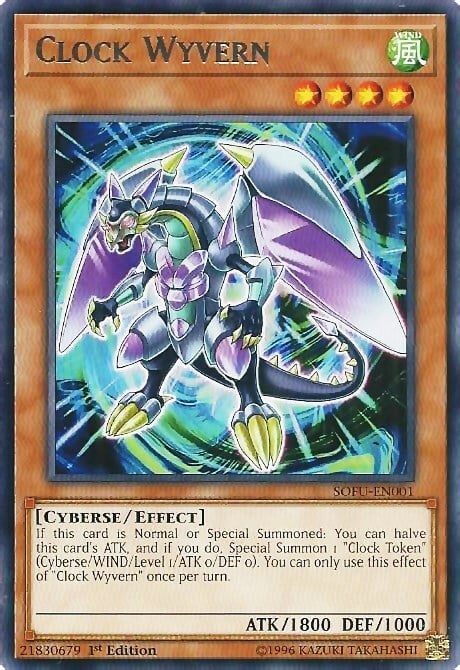 Clock Wyvern Card Front