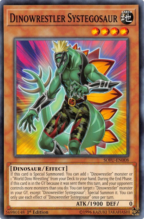 Dinowrestler Systegosauro Card Front