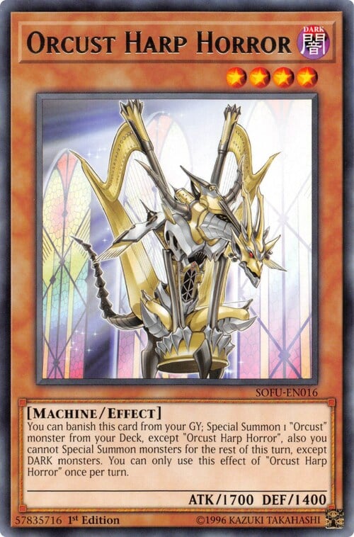 Orcust Harp Horror Card Front