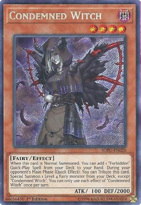 Condemned Witch Card Front