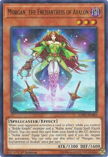 Morgan, the Enchantress of Avalon Card Front