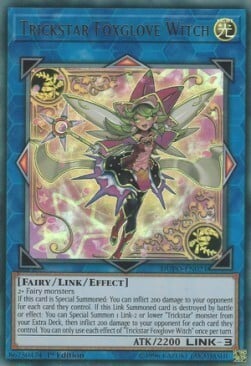 Trickstar Foxglove Witch Card Front